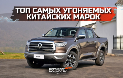 Топ самых угоняемых китайских марок